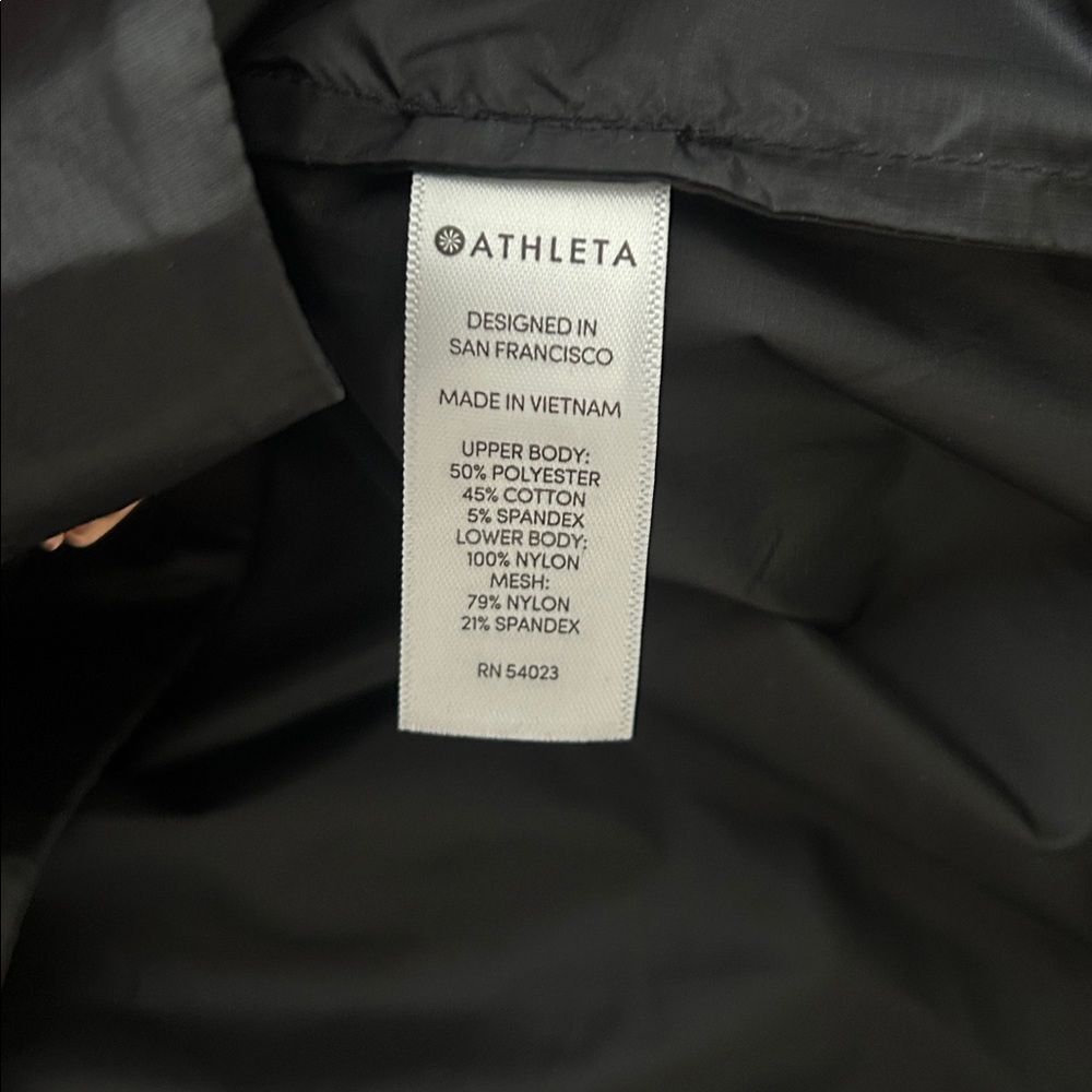 Athleta Black Windy Point Hooded Jacket Size S - Picture 6 of 13